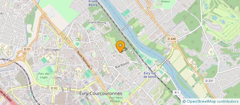 localisation de l'entreprise LIEN ET VIE à EVRY-COURCOURONNES