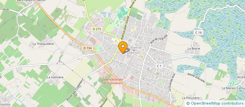 localisation de l'entreprise LIEN OLERONNAIS CULTURE ANIMATION LOISIR  SAINT-PIERRE-D'OLERON