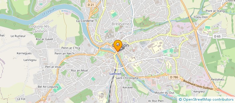 localisation de l'entreprise LIEN2MJ  LANNION