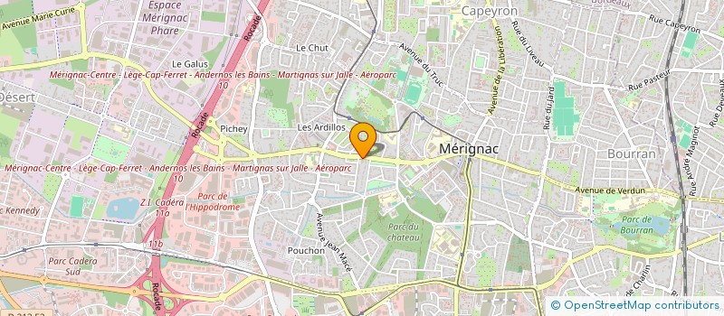 localisation de l'entreprise LIENARD-BIS  MERIGNAC