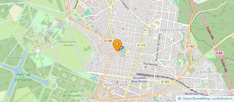 localisation de l'entreprise LIENGECO à VERSAILLES