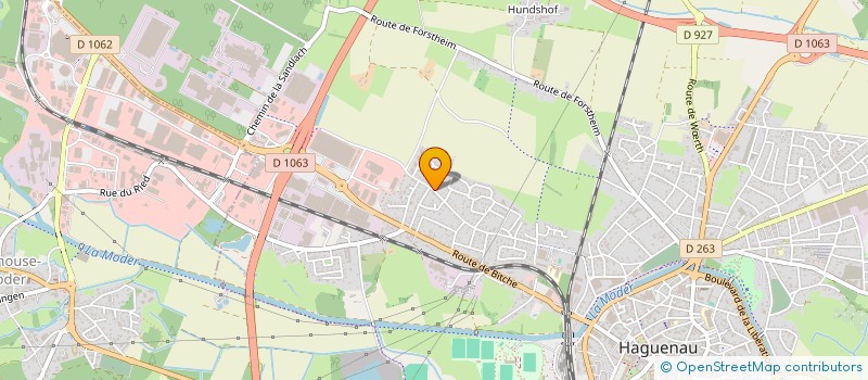 localisation de l'entreprise LIENHARD  HAGUENAU