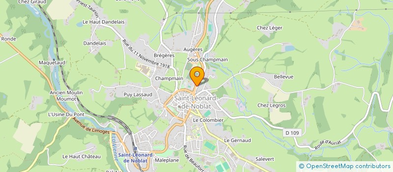 localisation de l'entreprise LIENS DE FAMILLE  SAINT-LEONARD-DE-NOBLAT