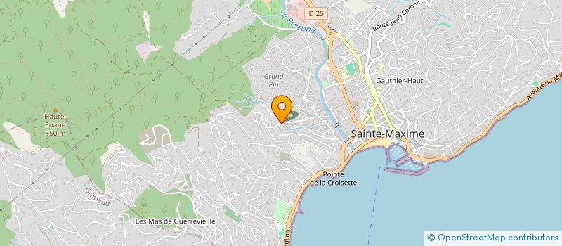 localisation de l'entreprise LIERAGUE à SAINTE-MAXIME