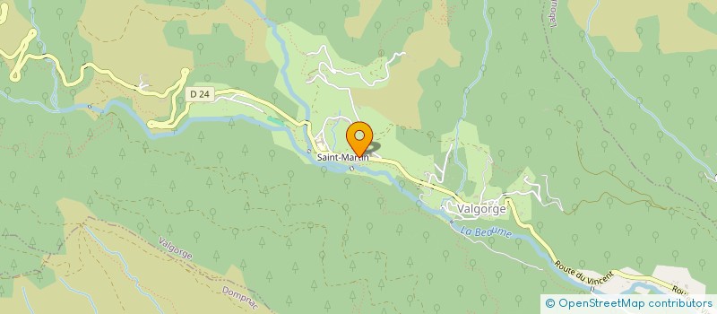 localisation de l'entreprise LIERRE ET DEUX MAINS  VALGORGE