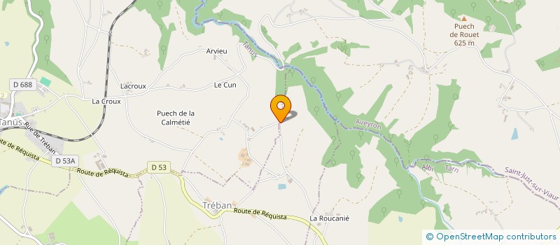 localisation de l'entreprise LIESS ACCESS  TREBAN