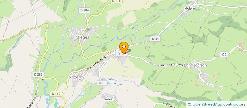 localisation de l'entreprise LIETTA BRUNO MACONNERIE  NOZEROY