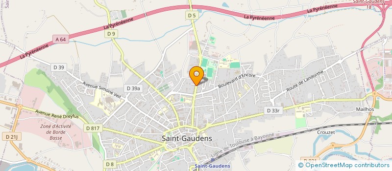 localisation de l'entreprise LIEU D'ACCUEIL CONVIVIAL D'ACTIVITES SOLIDAIRES ET ASSOCIATIVES à SAINT-GAUDENS