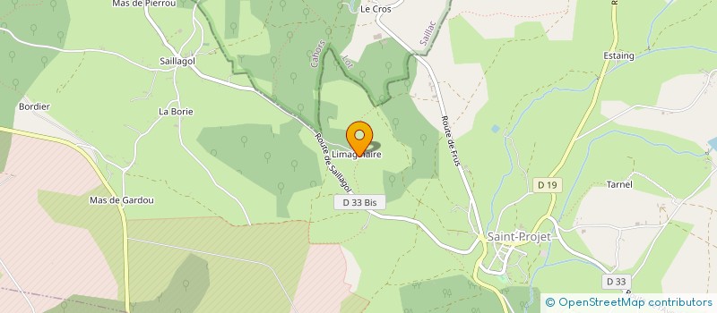 localisation de l'entreprise LIEU D'ACCUEIL DE CANTEGRAILLE à SAINT-PROJET
