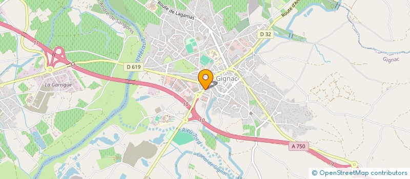 localisation de l'entreprise LIEU DE VIE L'EQUINOXE  GIGNAC