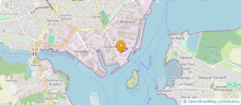 localisation de l'entreprise LIEU NOIR LIEU JAUNE à LORIENT
