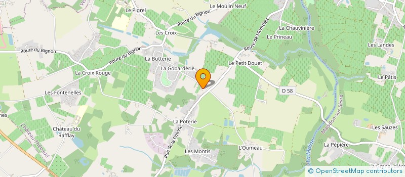 localisation de l'entreprise LIEUBEAU à CHATEAU-THEBAUD