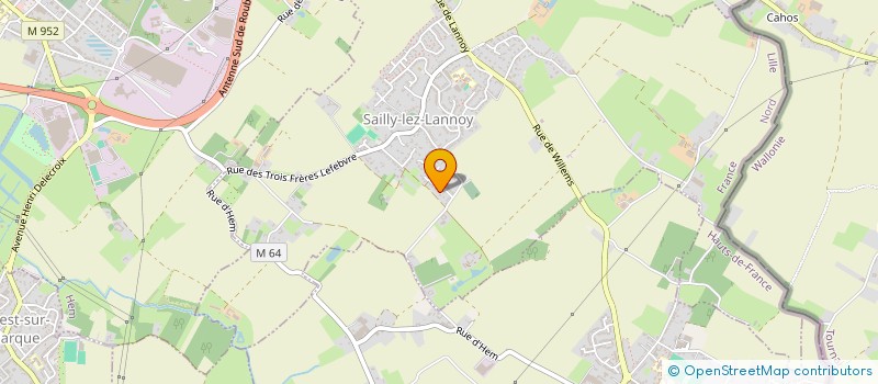 localisation de l'entreprise LIEUDIT LE VILLAGE  SAILLY-LEZ-LANNOY