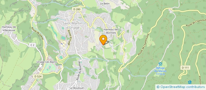 localisation de l'entreprise LIEUX D'ESCALE  SAINT-MARTIN-D'URIAGE