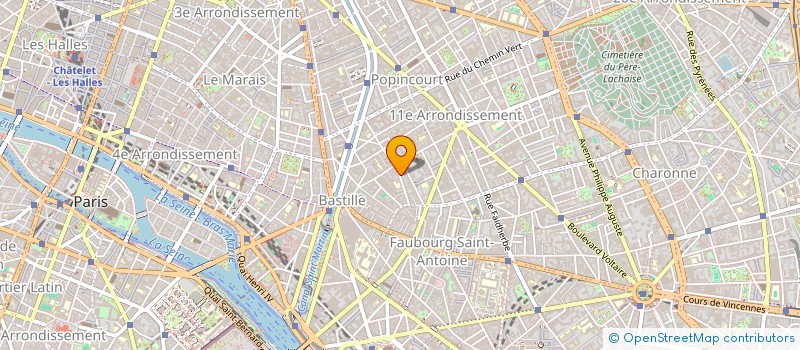 localisation de l'entreprise LIEUX F.AU.VES - LIEUX POUR FAIRE UNE ARCHITECTURE ET UN URBANISME VIVANT, ETHIQUE ET SOUTENABLE  PARIS