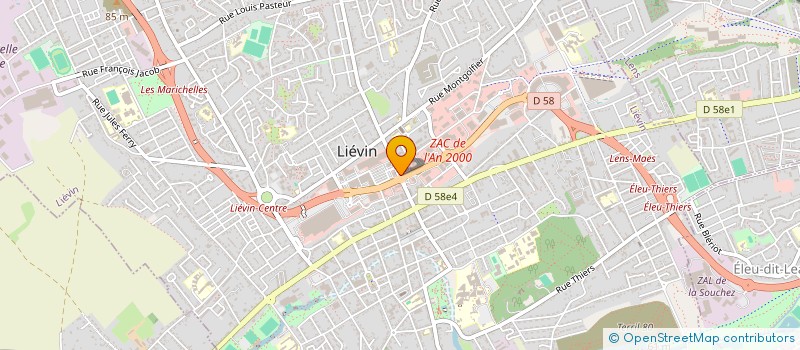 localisation de l'entreprise LIEVIN 2R  LIEVIN