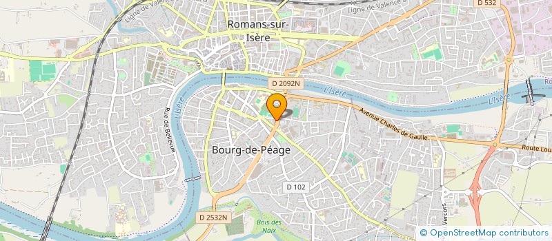 localisation de l'entreprise LIEVIN  BOURG-DE-PEAGE