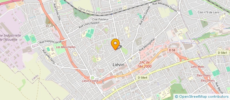 localisation de l'entreprise LIEVIN ANIMATION à LIEVIN