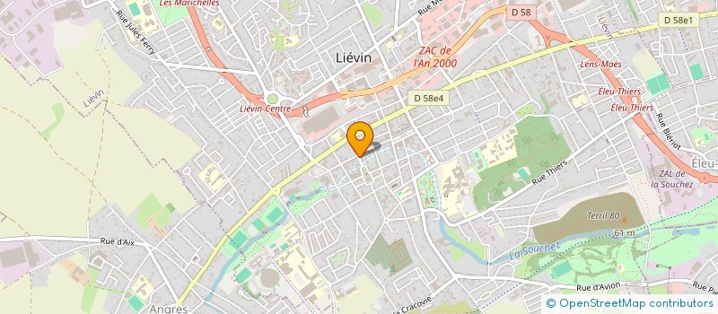 localisation de l'entreprise LIEVIN SAUVETAGE CLUB à LIEVIN