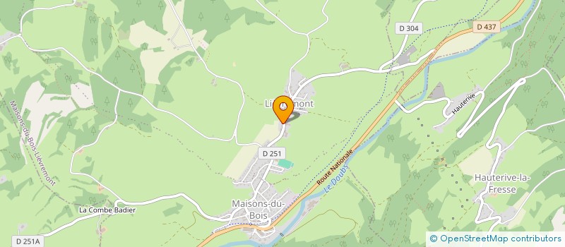 localisation de l'entreprise LIEVREMONT' EN SELLE  MAISONS-DU-BOIS-LIEVREMONT