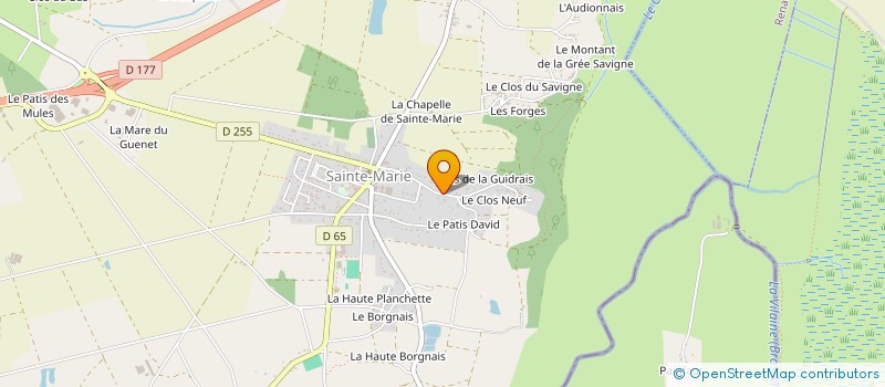 localisation de l'entreprise LIEVRIES à SAINTE-MARIE
