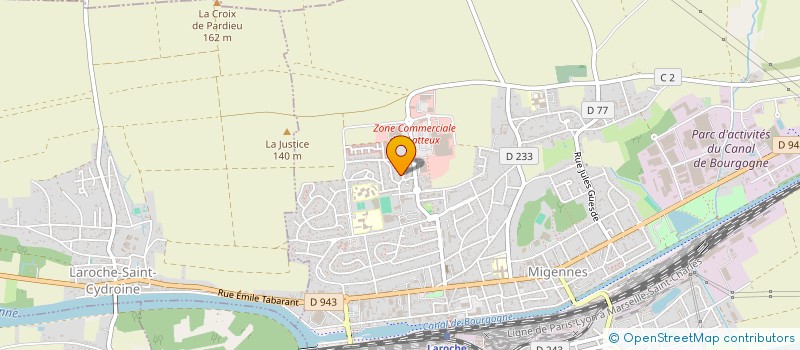 localisation de l'entreprise LIF IMMO  MIGENNES