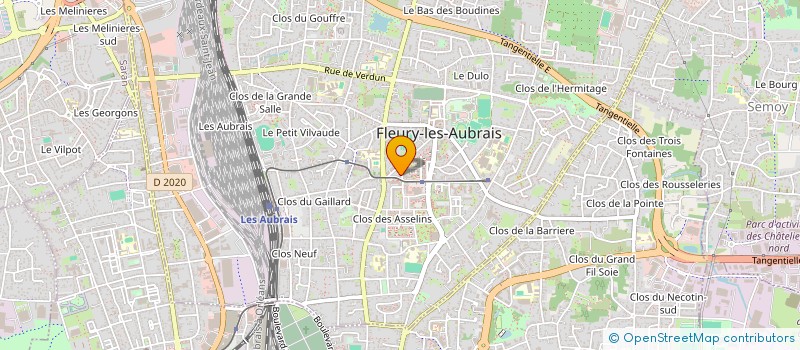 localisation de l'entreprise LIF INVEST à FLEURY-LES-AUBRAIS