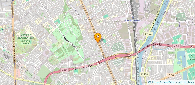 localisation de l'entreprise LIFA 168 à VITRY-SUR-SEINE