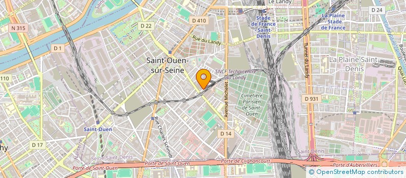 localisation de l'entreprise LIFASME à SAINT-OUEN-SUR-SEINE