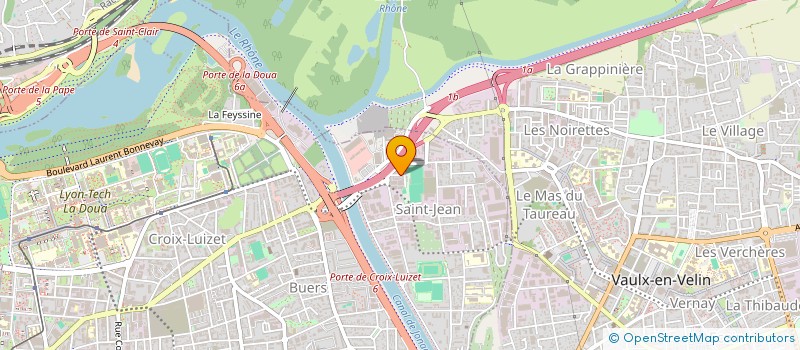 localisation de l'entreprise LIFE AMBULANCES 69  VILLEURBANNE