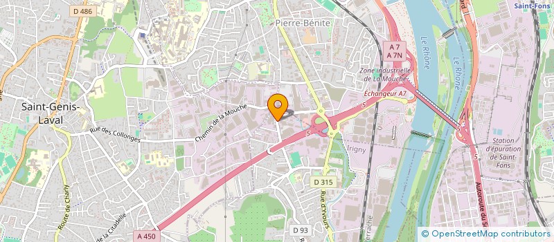 localisation de l'entreprise LIFE AMBULANCES  IRIGNY