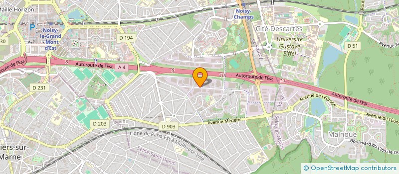localisation de l'entreprise LIFE BUILDINGS à NOISY-LE-GRAND