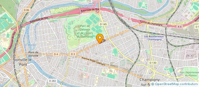 localisation de l'entreprise LIFE CLEAN BAT à CHAMPIGNY-SUR-MARNE