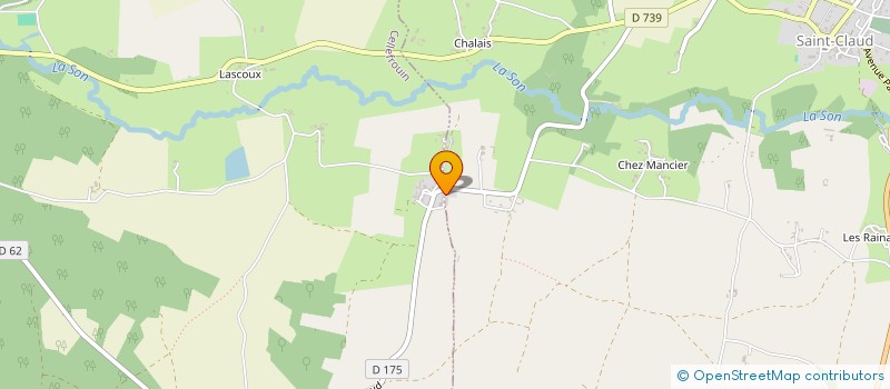 localisation de l'entreprise LIFE COLOR  BEAULIEU-SUR-SONNETTE