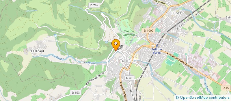 localisation de l'entreprise LIFE CONCEPT à TULLINS