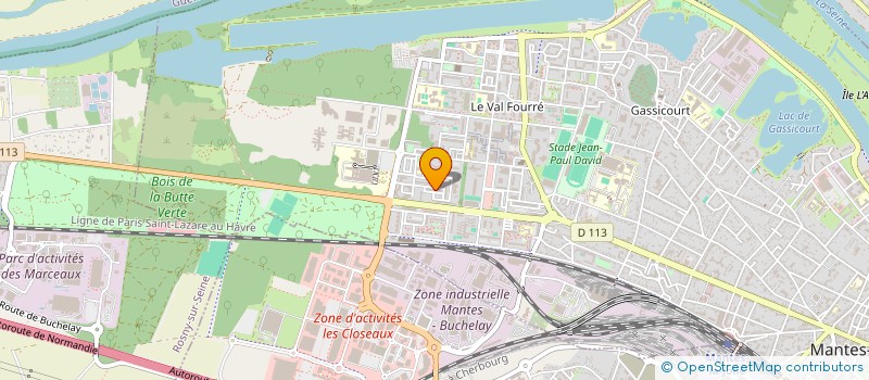 localisation de l'entreprise LIFE FITNESS  MANTES-LA-JOLIE