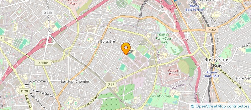 localisation de l'entreprise LIFE'IN'IT ILE DE FRANCE  MONTREUIL