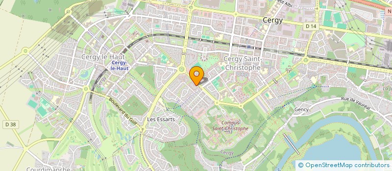 localisation de l'entreprise LIFE IS GOOD RECORD  CERGY