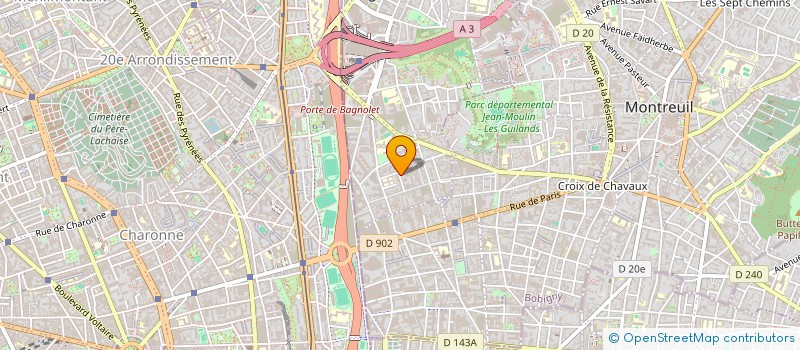 localisation de l'entreprise LIFE PARTNERS  BAGNOLET