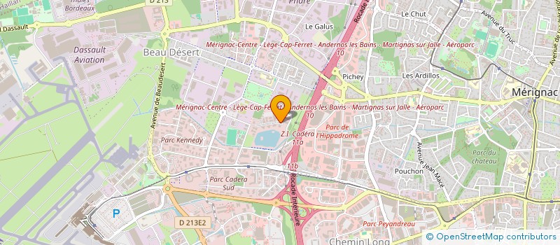 localisation de l'entreprise LIFE PARTNERS  MERIGNAC