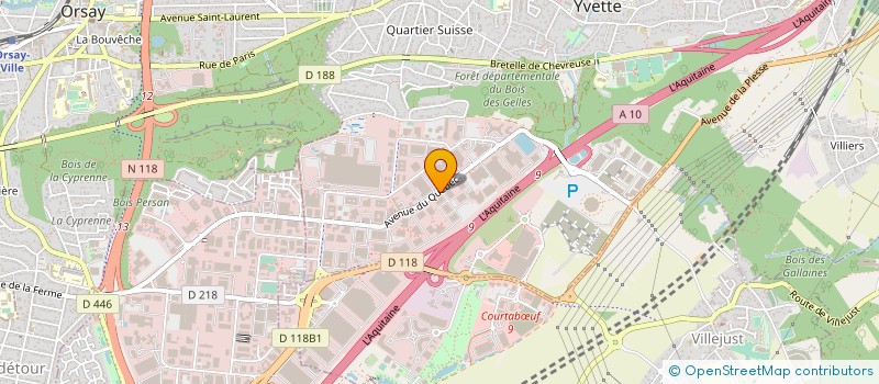 localisation de l'entreprise LIFE TECHNOLOGIES SAS à VILLEBON-SUR-YVETTE