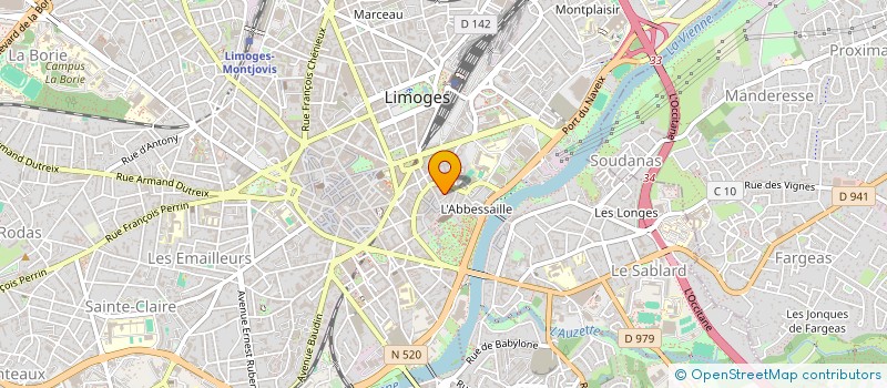 localisation de l'entreprise LIFE UP à LIMOGES