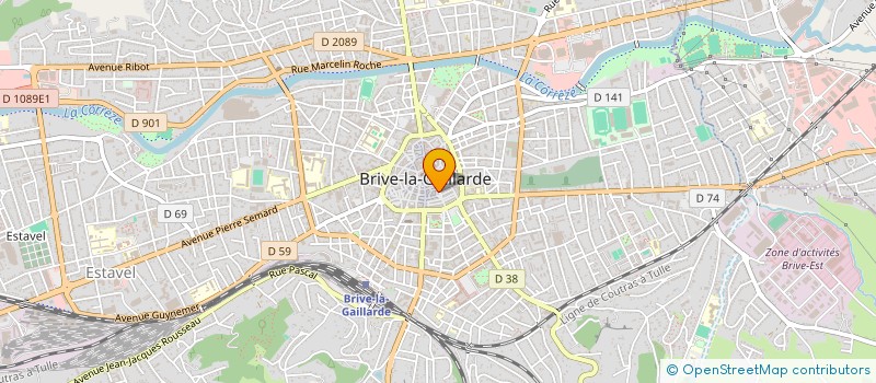 localisation de l'entreprise LIFECASH à BRIVE-LA-GAILLARDE