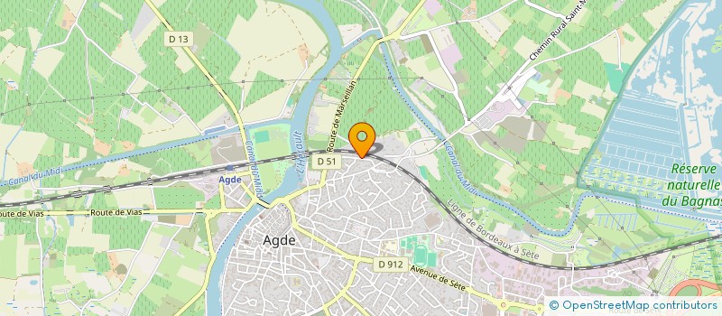 localisation de l'entreprise LIFEE  AGDE