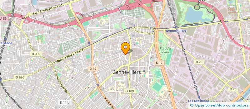 localisation de l'entreprise LIFETAUD à GENNEVILLIERS