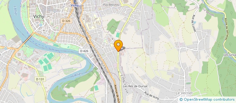 localisation de l'entreprise LIFETRI COACHING à CUSSET