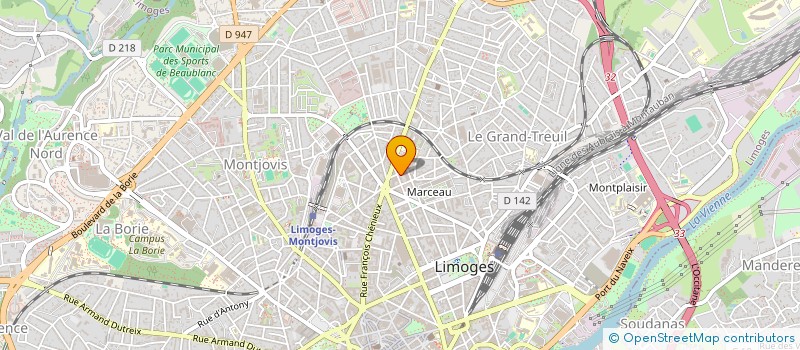 localisation de l'entreprise LIFIER à LIMOGES