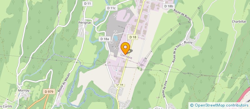localisation de l'entreprise LIFOCOLOR à IZERNORE