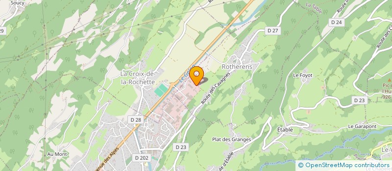 localisation de l'entreprise LIFTEAM à VALGELON-LA ROCHETTE
