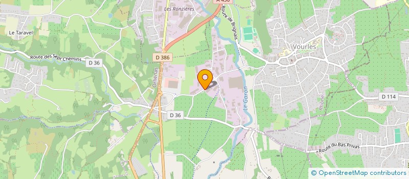 localisation de l'entreprise LIFTEO  VOURLES